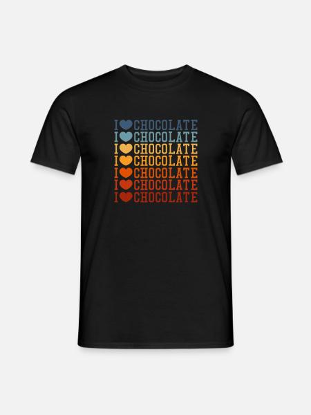 Chocolate Chocolate Food Cocoa Gift - Men's T-Shirt - black