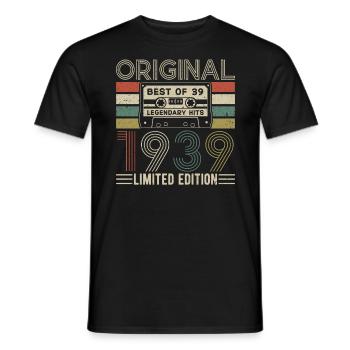 1939 - Une année légendaire - T-shirt homme - noir - Devant - AI Model Male 178 light (178cm)