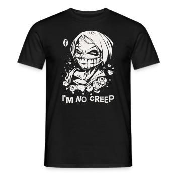 Ich bin kein Widerling, Anime Manga Comic - Männer T-Shirt - Schwarz - Vorne - AI Model Male 178 light (178cm)