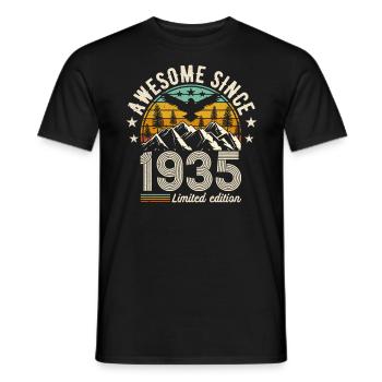 1935 - Une année légendaire - T-shirt homme - noir - Devant - AI Model Male 178 light (178cm)