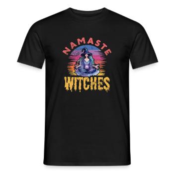 Méditation - T-shirt homme - noir - Devant - AI Model Male 178 light (178cm)