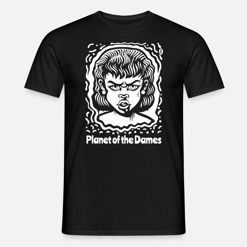 Planet der Damen: Sci-Fi-Wut - Männer T-Shirt - Schwarz