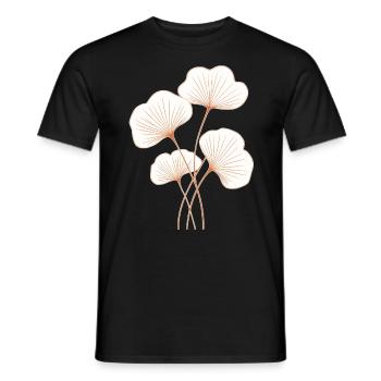 Ginkgo - Men's T-Shirt - black - Front - AI Model Male 178 light (178cm)