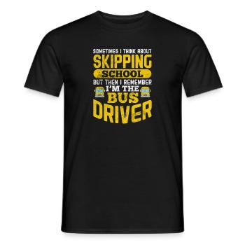 Busfahrer - Männer T-Shirt - Schwarz - Vorne - AI Model Male 178 light (178cm)