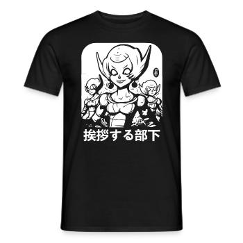 Für Weebs: Grüße an Manga- und Anime-Liebhaber - Männer T-Shirt - Schwarz - Vorne - AI Model Male 178 light (178cm)