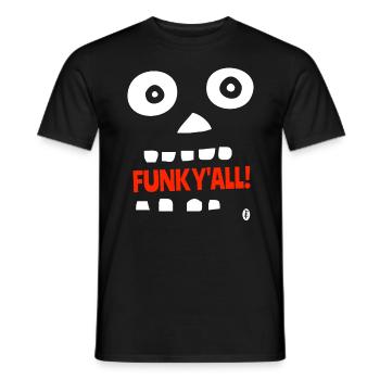 Crazy Cartoon : Funk vous tous - T-shirt homme - noir - Devant - AI Model Male 178 light (178cm)