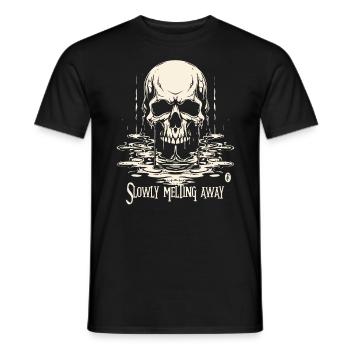 Älter werden und langsam dahin schmelzen - Männer T-Shirt - Schwarz - Vorne - AI Model Male 178 light (178cm)