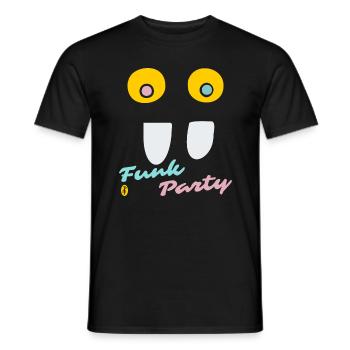 Crazy Eyes: Funk Music Party - Men's T-Shirt - black - Front - AI Model Male 178 light (178cm)