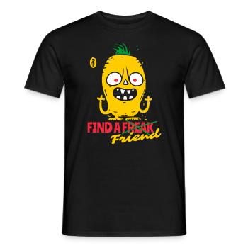 Find a Weird Friend: Cartoon Monsters - Men's T-Shirt - black - Front - AI Model Male 178 light (178cm)