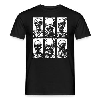 Nachtwesen Zombies lauern in der Dunkelheit - Männer T-Shirt - Schwarz - Vorne - AI Model Male 178 light (178cm)