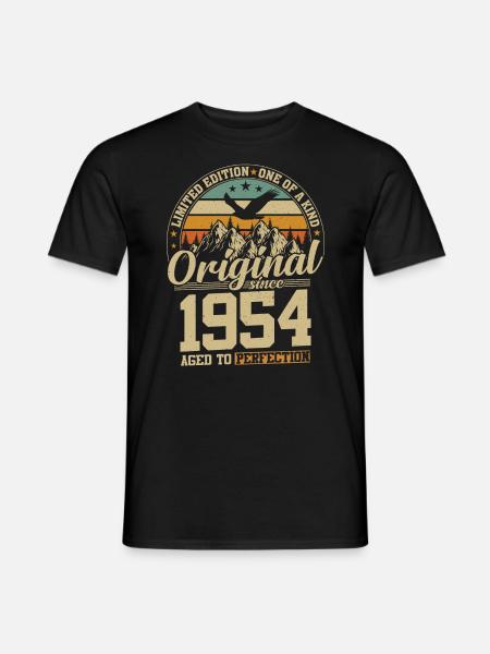 Legendary 70th birthday 1954 - Men's T-Shirt - black