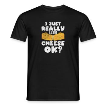 Fromage - T-shirt homme - noir - Devant - AI Model Male 178 light (178cm)