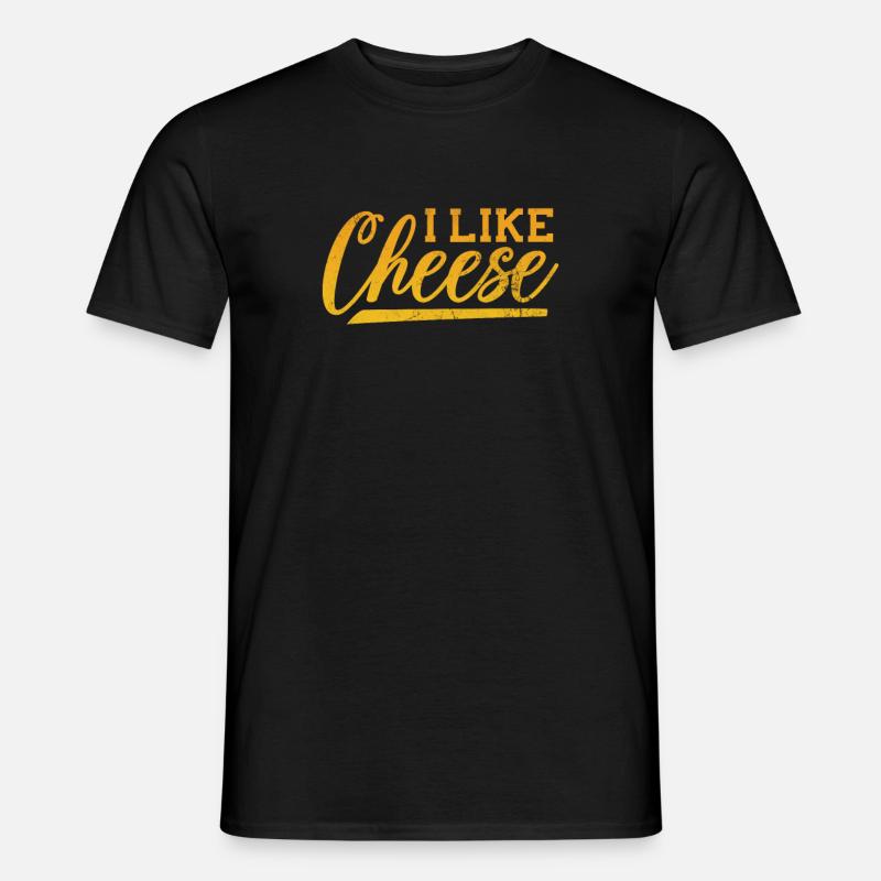 Käse - Männer T-Shirt - Schwarz