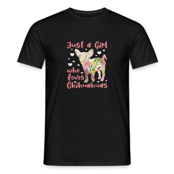 Chihuahuas - Men's T-Shirt - black - Front - AI Model Male 178 light (178cm)