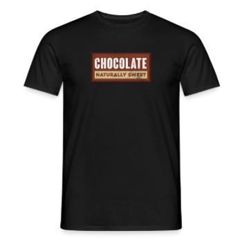 Chocolat - T-shirt homme - noir - Devant - AI Model Male 178 light (178cm)
