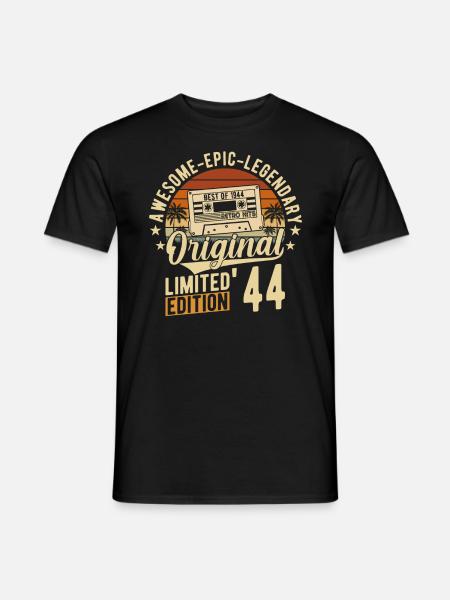 80th birthday 1944 - Men's T-Shirt - black