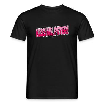 Kiss me, Peter - Men's T-Shirt - black - Front - AI Model Male 178 light (178cm)