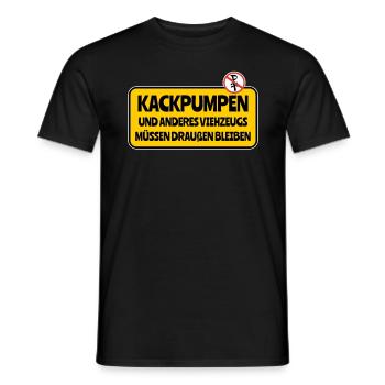 Verboten: Keine Hunde und Haustiere erlaubt - Männer T-Shirt - Schwarz - Vorne - AI Model Male 178 light (178cm)