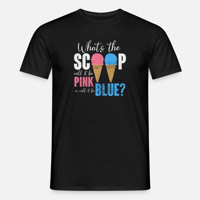 Eiscreme - Männer T-Shirt - Schwarz
