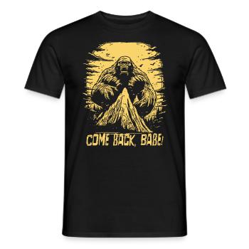 Mega Bigfoot Monster, Reviens très cher - T-shirt homme - noir - Devant - AI Model Male 178 light (178cm)