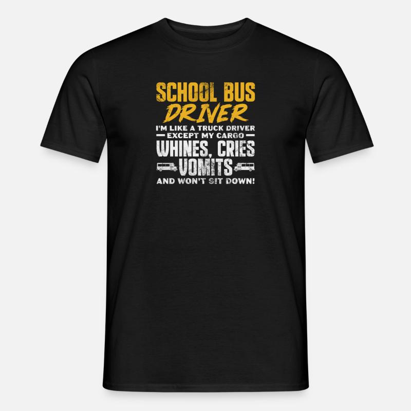 Busfahrer - Männer T-Shirt - Schwarz