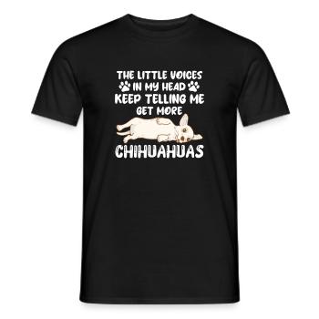 Chihuahua chien chien école chien propriétaire cadeau - T-shirt homme - noir - Devant - AI Model Male 178 light (178cm)