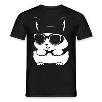 Funny Squirrel Wearing Sunglasses Squirrels - Men's T-Shirt - black - Front - AI Model Male 178 light (178cm)