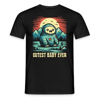 Le bébé le plus mignon de tous les temps - T-shirt homme - noir - Devant - AI Model Male 178 light (178cm)