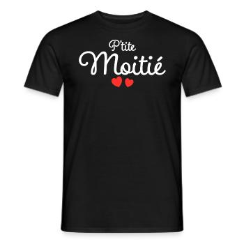 Petite Moitié Humour Surnom Affectueux Femme - T-shirt homme - noir - Devant - AI Model Male 178 light (178cm)