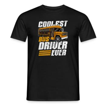 Busfahrer - Männer T-Shirt - Schwarz - Vorne - AI Model Male 178 light (178cm)