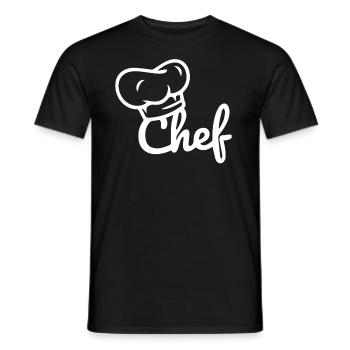 Cuisine avec style - T-shirt homme - noir - Devant - AI Model Male 178 light (178cm)