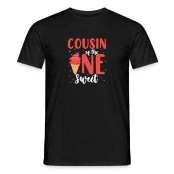 Eiscreme Eis Eiskrem Ice Cream Sommer Geschenk - Men's T-Shirt - black - Front - AI Model Male 178 light (178cm)