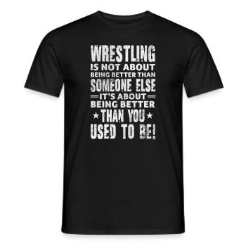 Wrestling - Männer T-Shirt - Schwarz - Vorne - AI Model Male 178 light (178cm)