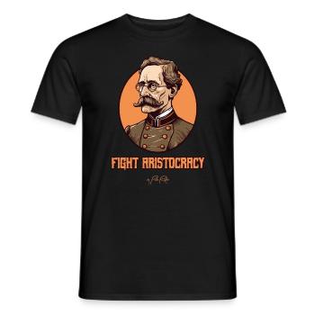 Nobility and honor, fight against the aristocracy - Men's T-Shirt - black - Front - AI Model Male 178 light (178cm)