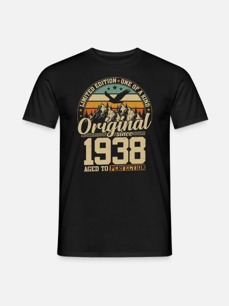 Birthday Legend 1938 - Men's T-Shirt - black