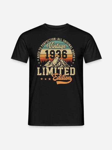 Birthday Joy 88 1936 - Men's T-Shirt - black