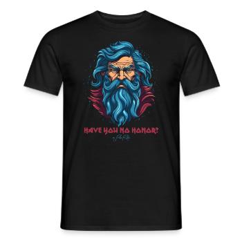 N’as-tu pas d’honneur, ô dieu grec - T-shirt homme - noir - Devant - AI Model Male 178 light (178cm)