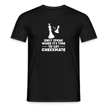 Chess Chessboard Checkmate Chess Player - Men's T-Shirt - black - Front - AI Model Male 178 light (178cm)