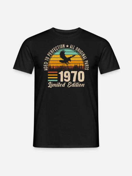 Legendary 54th birthday 1970 - Men's T-Shirt - black