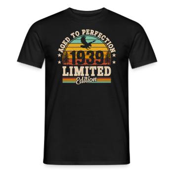 85e anniversaire légendaire en 1939 - T-shirt homme - noir - Devant - AI Model Male 178 light (178cm)