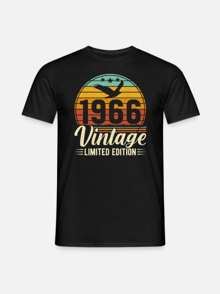 Millésime 1966 Anniversaire - T-shirt homme - noir