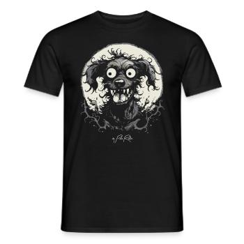 Chien d’horreur de l’enfer - T-shirt homme - noir - Devant - AI Model Male 178 light (178cm)