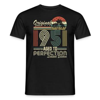 73rd Birthday Vintage 1951 Retro Birthday - Men's T-Shirt - black - Front - AI Model Male 178 light (178cm)