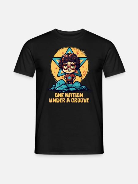 A nation under one groove - Men's T-Shirt - black