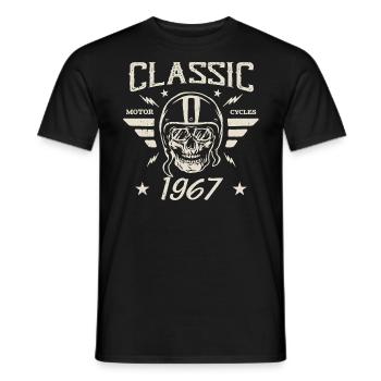 Cadeau D’anniversaire Classique Vintage Né en 1967 - T-shirt homme - noir - Devant - AI Model Male 178 light (178cm)