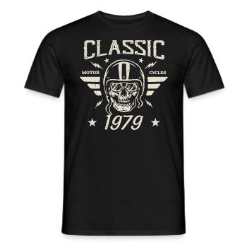 Klassisches Vintage-Geburtstagsgeschenk aus dem Jahr 1979 - Männer T-Shirt - Schwarz - Vorne - AI Model Male 178 light (178cm)