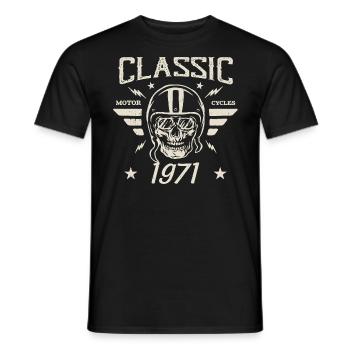 Cadeau D’anniversaire Classique Vintage Né en 1971 - T-shirt homme - noir - Devant - AI Model Male 178 light (178cm)