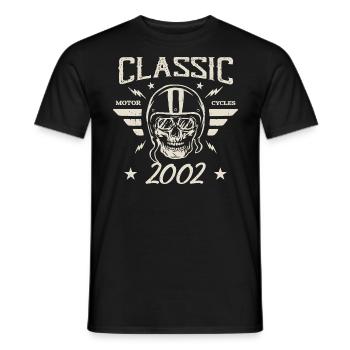 Cadeau D’anniversaire Classique Vintage Né en 2002 - T-shirt homme - noir - Devant - AI Model Male 178 light (178cm)