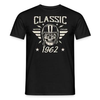 Cadeau D’anniversaire Classique Vintage Né en 1962 - T-shirt homme - noir - Devant - AI Model Male 178 light (178cm)