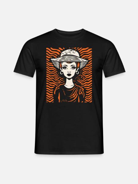 Die stilvolle Frau - Männer T-Shirt - Schwarz